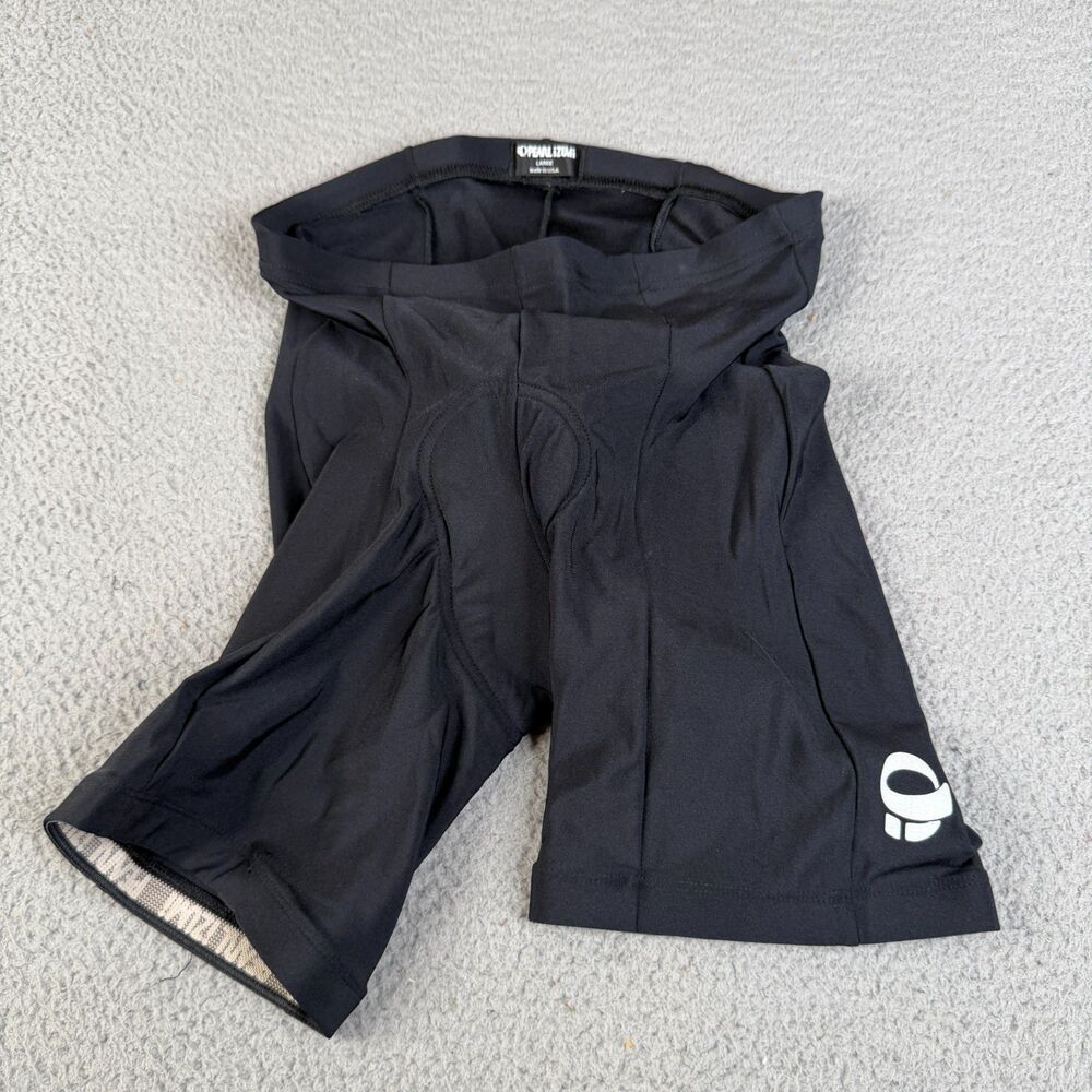 PEARL IZUMI Shorts Men Large Black Padded Mountain Bike Cycling Bike Compression